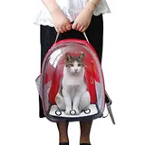 Red Transparent Pet Bag