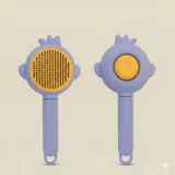 Cat and dog grooming brush self cleaning