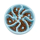 Flower Slow Feeding Plastic Bowl