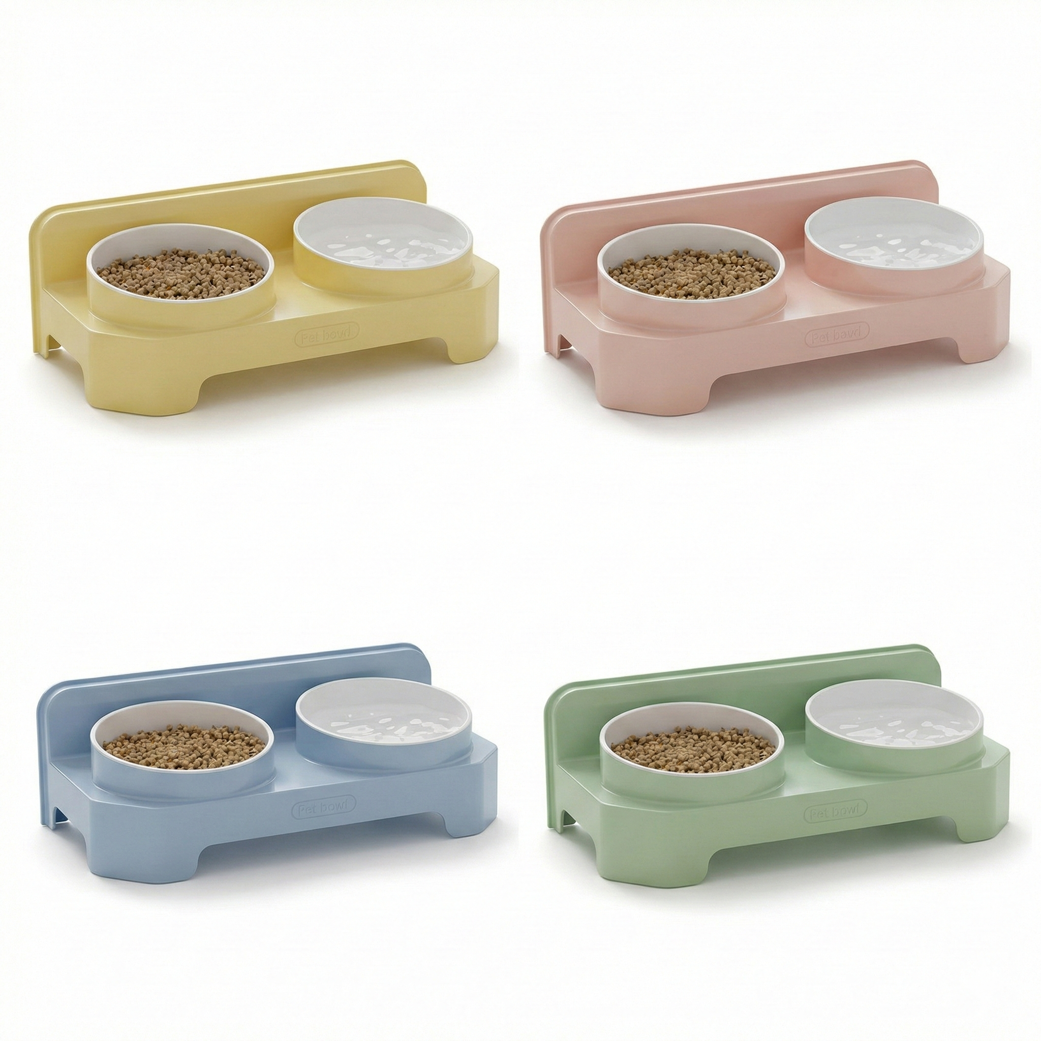 Korean Double Pet Feeding Bowl