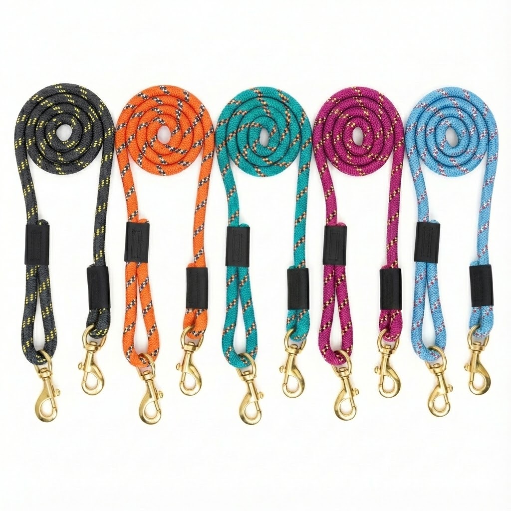 Cleaving Brass Rope Dog Leash
