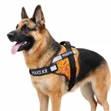 Printed Police K9 Reflector Harness — XL Size