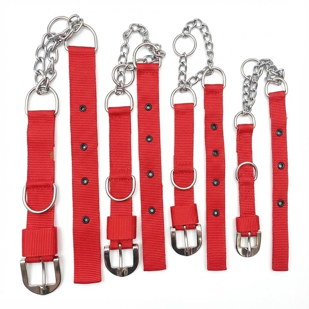 Dog Choke Collar Metal Chain Collar for Large & Strong Dogs