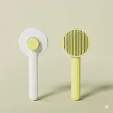 Stainless steel slicker pet brush