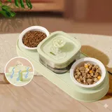 Automatic cat water fountain feeder