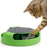 Interactive Cat Toy – Spinning Mouse & Scratch Pad Play Station