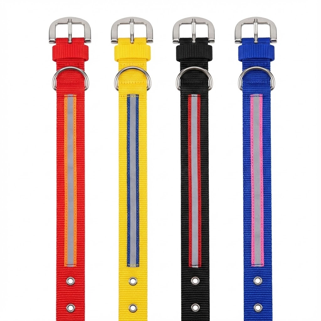 Reflector Dog Collar Reflective Safety Collar for Medium & Large Dogs